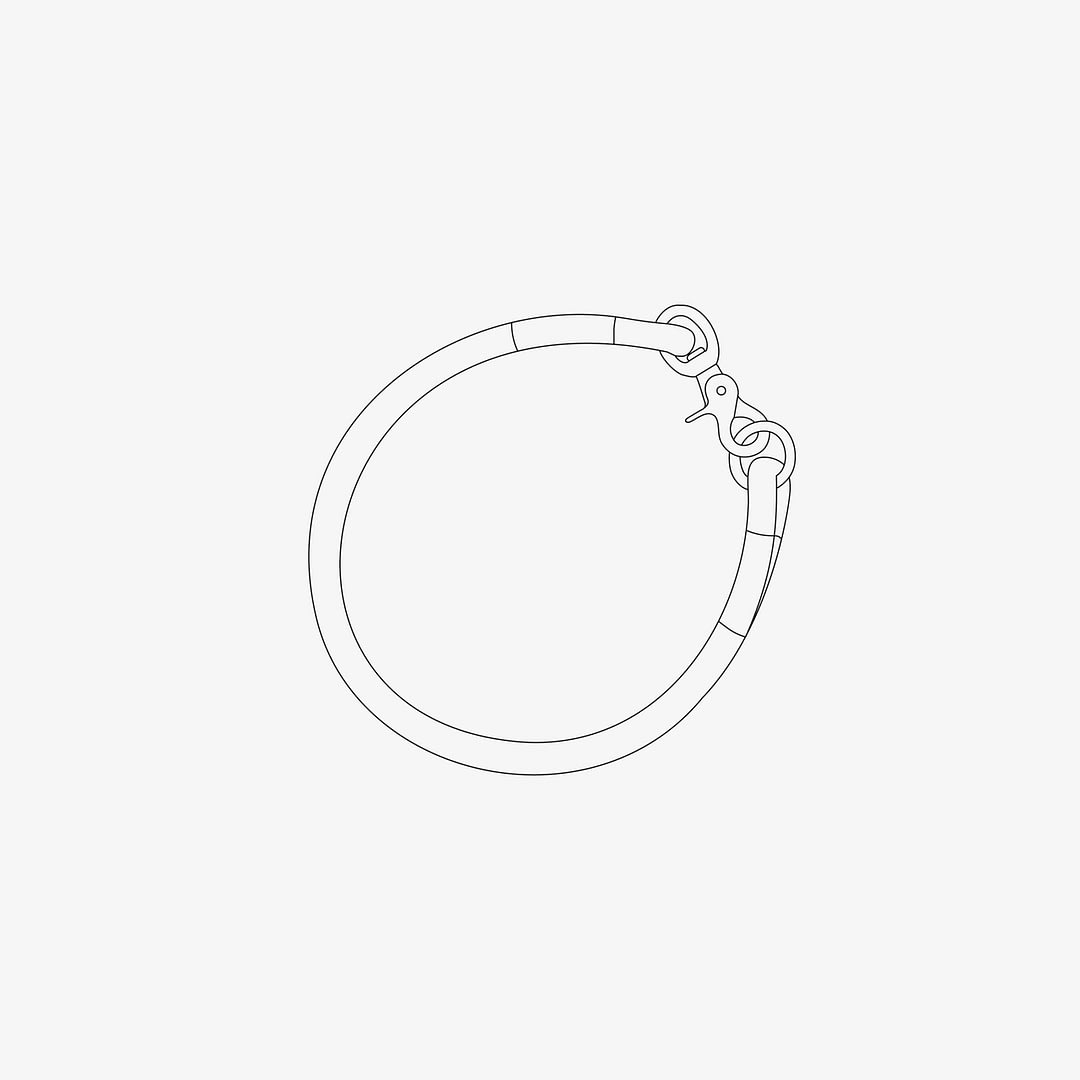 Halsband fix, Hundehalsband aus Tau, Hundezubehör individuell nach Maß handgemacht in Österreich