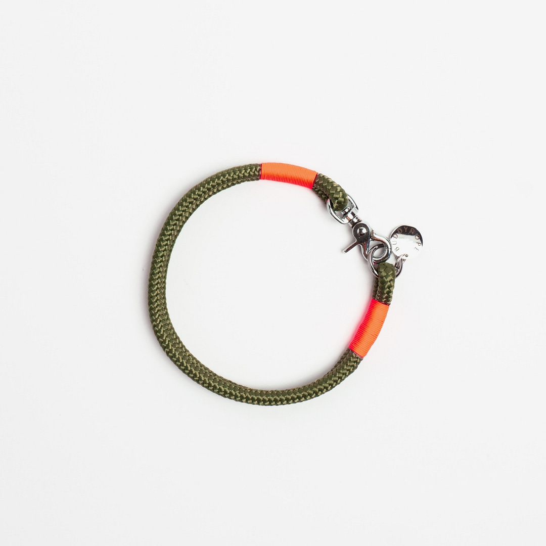 <i>Halsband fix</i> Olive x Papaya