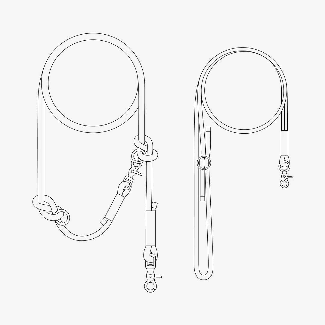 Führleine verstellbar, Handykette, Set aus Tau, Hundezubehör im Partnerlook individuell nach Maß handgemacht in Österreich