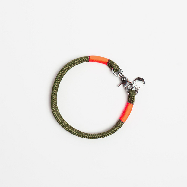 <i>Halsband fix</i> Olive x Papaya