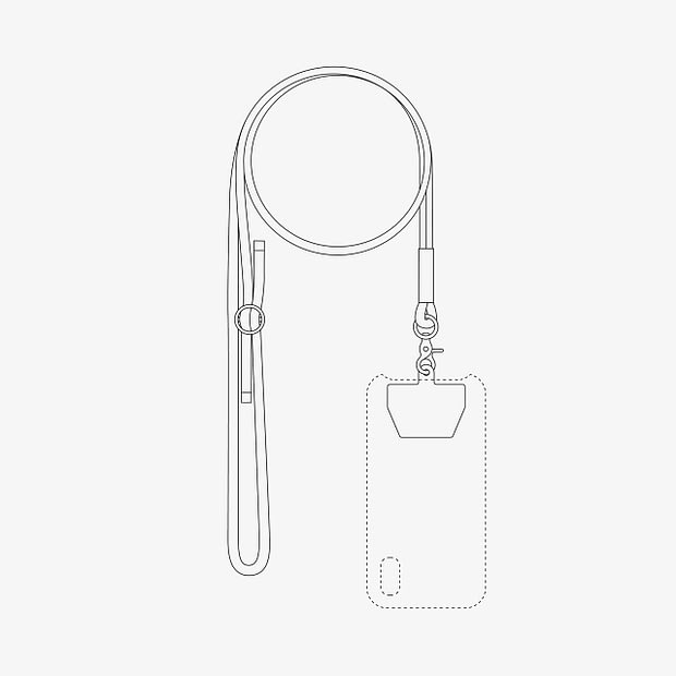 Handykette aus Tau mit Handypatch, Hundezubehör individuell nach Maß handgemacht in Österreich